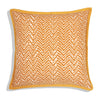 Handmade Cotton Cushion Cover Zag Mustard (50x50cm) by Gaya Alegria