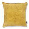 Velvet Block Printed Cushion Cover - Zakiko Turmeric (45x45cm) by Gaya Alegria