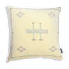 Velvet Cushion Cover - Zelena Off White (M/45x45cm) by Gaya Alegria