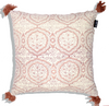 Block Printed Cushion Cover - Zemra Dusty Rose (45x45cm) by Gaya Alegria