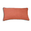 Cotton Linen Cushion Cover - Zhania Rust Orange (30x60 cm) by Gaya Alegria