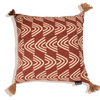 Cotton Block Printed Cushion Cover - Zuha Amber (45x45cm) by Gaya Alegria