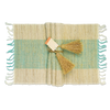 Placemats -  Turquoise stripe (set / 6) | Gaya Alegria 