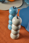 Salt / Pepper Mill Grinder - Steal blue lacquer - Gaya Alegria