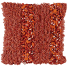 Eco-friendly Cotton Cushion Cover Rusty Orange Fluffy (50x50cm) - Gaya Alegria