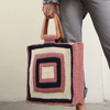 Crocheted Bag Rectangle Rose | Gaya Alegria 