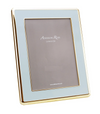 NOW 30% OFF!!! Photo Frame Pastel Blue Laquer & Gold Curve Frame - 5x7 inch - Gaya Alegria