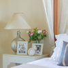 NOW 30% OFF!!! Photo Frame Pastel Blue Laquer & Gold Curve Frame - 5x7 inch - Gaya Alegria