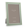 Photo Frame - Softened Green Lacquer & Silver Frame