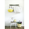 Mono Basket - Uma White with Leather Handles