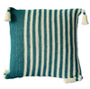 Cushion Cover - Crochet teal wide (M/45x45cm) | Gaya Alegria 