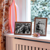 NOW 30% OFF!!! Photo Frame Terracotta Lacquer & Silver Frame - Gaya Alegria