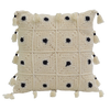 Cushion Cover - Crochet black white Dots (S/35X35cm) | Gaya Alegria 
