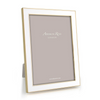 Photo Frame White Lacquer & Gold Frame - Gaya Alegria